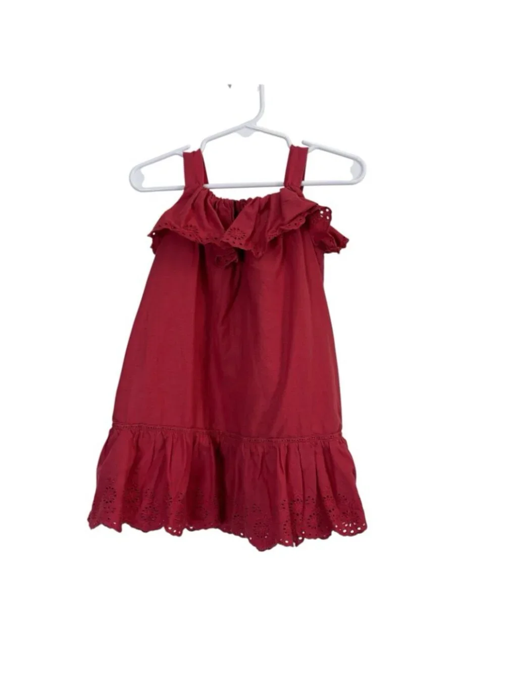 Ralph Lauren POLO Baby Girl Ruffled Eyelet Dress 12 Month